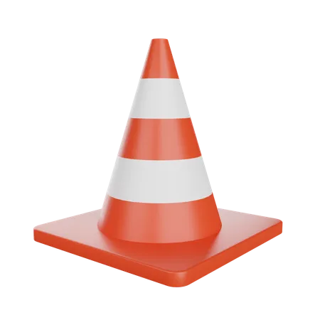 Cone de tráfego  3D Illustration