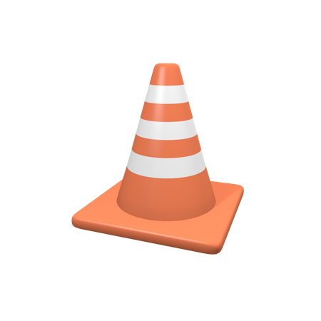 Cone de tráfego  3D Illustration