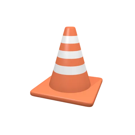 Cone de tráfego  3D Illustration