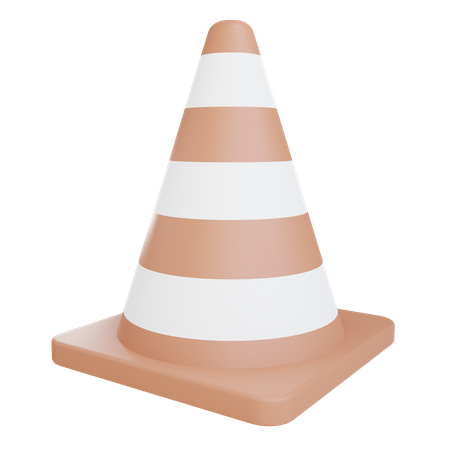 Cone de tráfego  3D Illustration