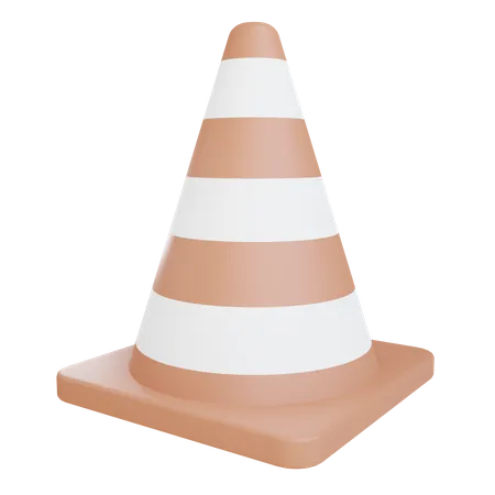 Cone de tráfego  3D Illustration