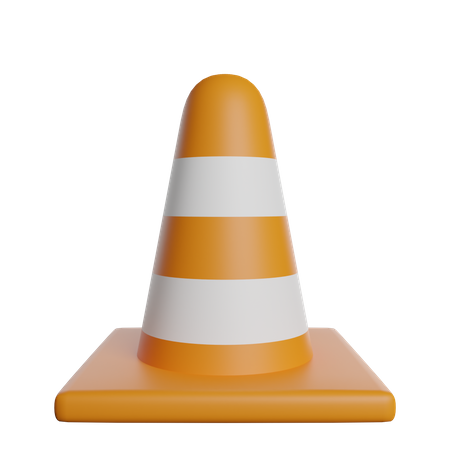 Cone de tráfego  3D Illustration