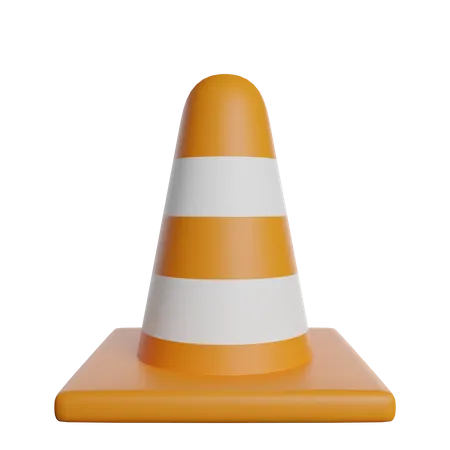 Cone de tráfego  3D Illustration