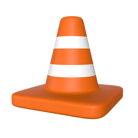 Cone de tráfego  3D Icon