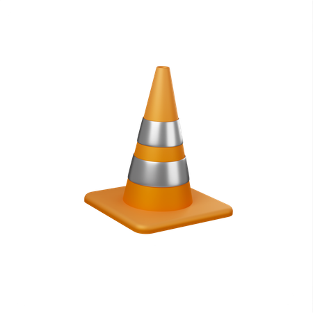 Cone de tráfego  3D Icon