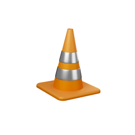 Cone de tráfego  3D Icon