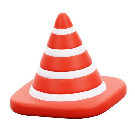 Cone de tráfego  3D Icon