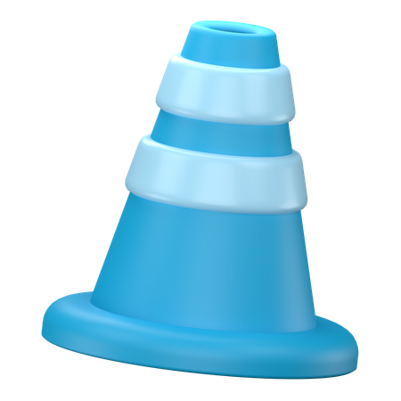 Cone de tráfego  3D Icon