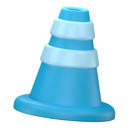 Cone de tráfego  3D Icon