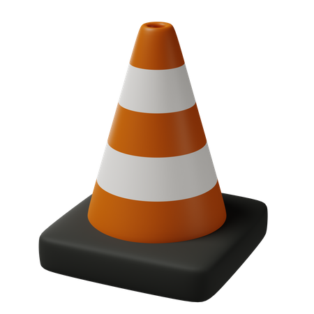 Cone de tráfego  3D Icon