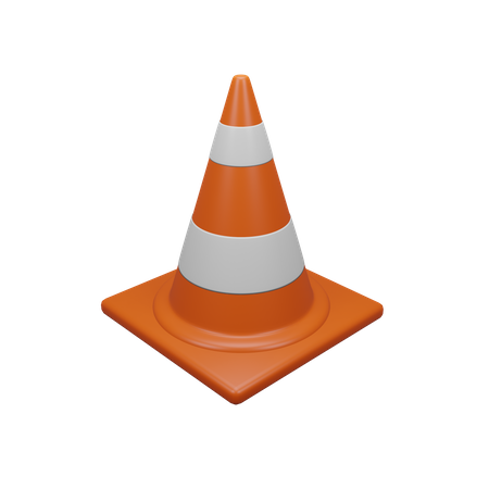 Cone de tráfego  3D Icon