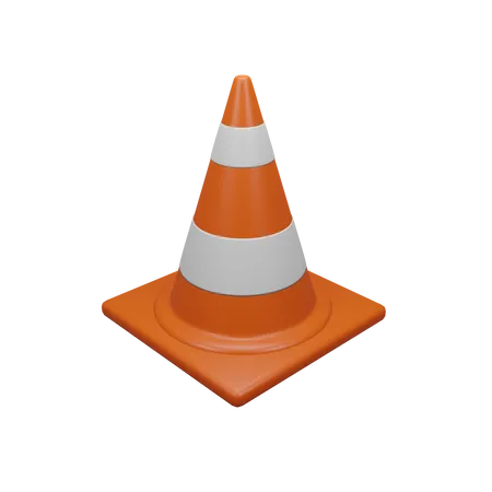 Cone de tráfego  3D Icon