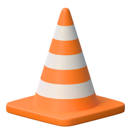 Cone de tráfego  3D Icon