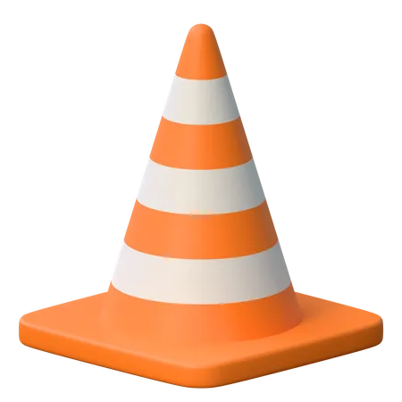 Cone de tráfego  3D Icon