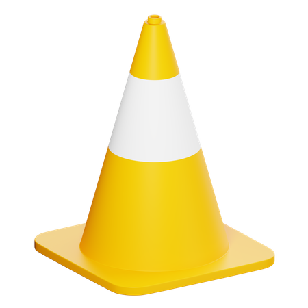 Cone de tráfego  3D Icon