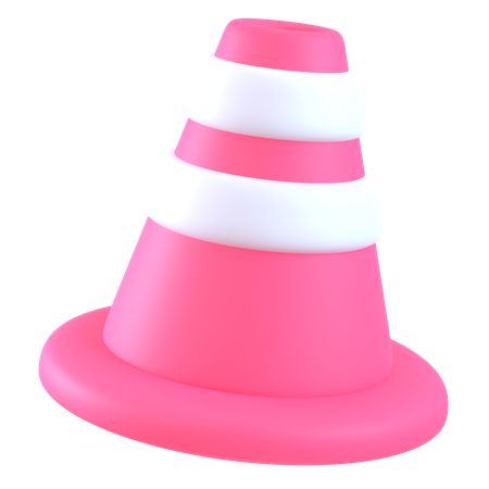 Cone de tráfego  3D Icon