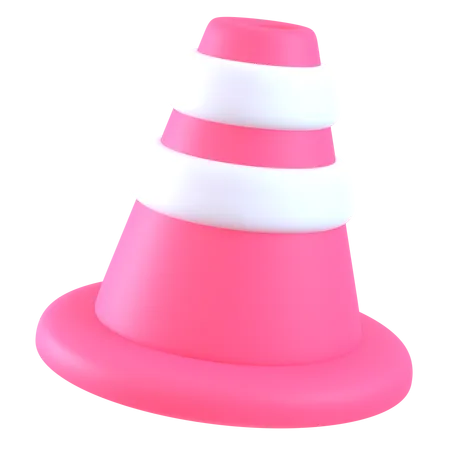 Cone de tráfego  3D Icon