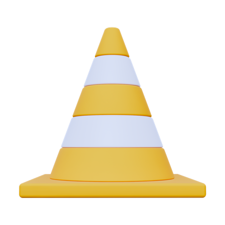 Cone de tráfego  3D Icon