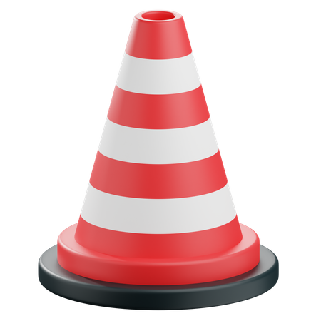 Cone de tráfego  3D Icon