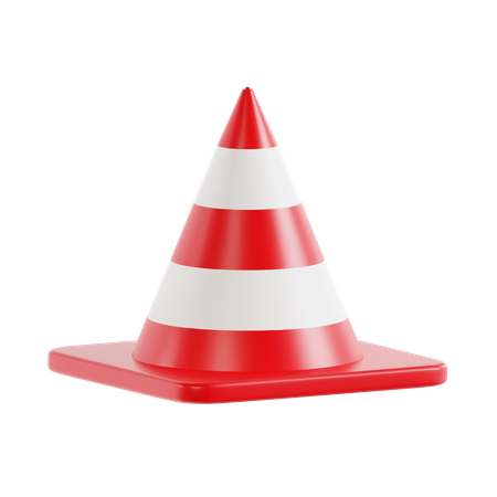 Cone de tráfego  3D Icon