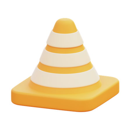 Cone de tráfego  3D Icon