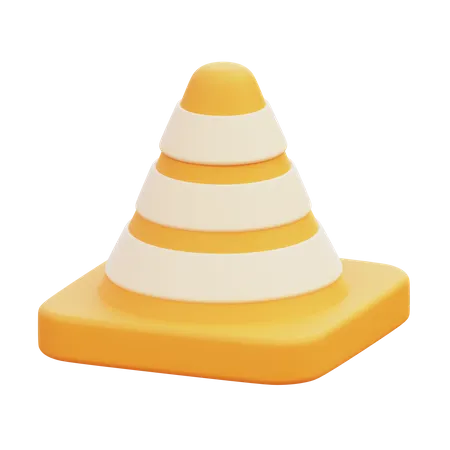 Cone de tráfego  3D Icon