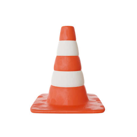 Cone de tráfego  3D Icon