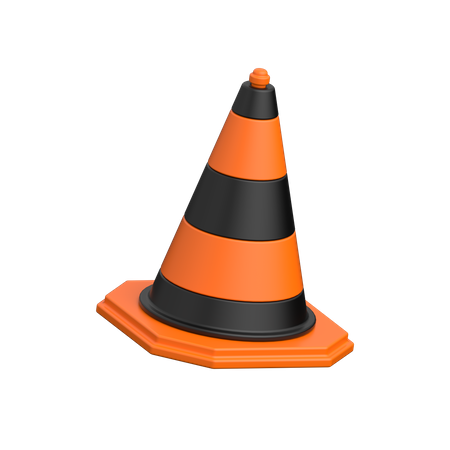 Cone de tráfego  3D Icon