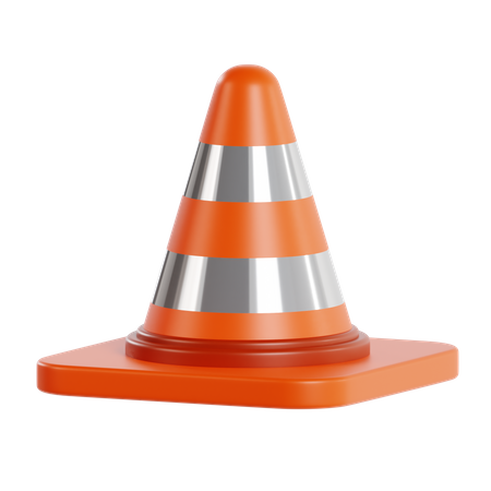 Cone de tráfego  3D Icon