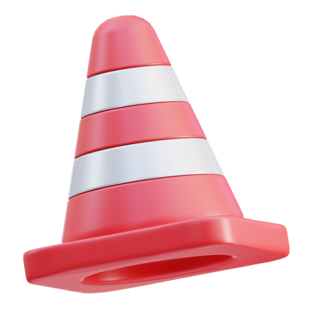 Cone de tráfego  3D Icon