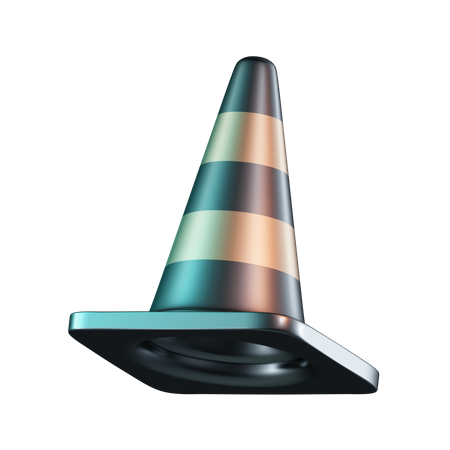 Cone de tráfego  3D Icon