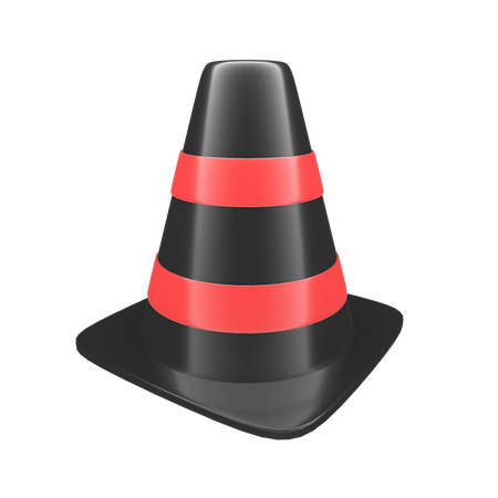 Cone de tráfego  3D Icon