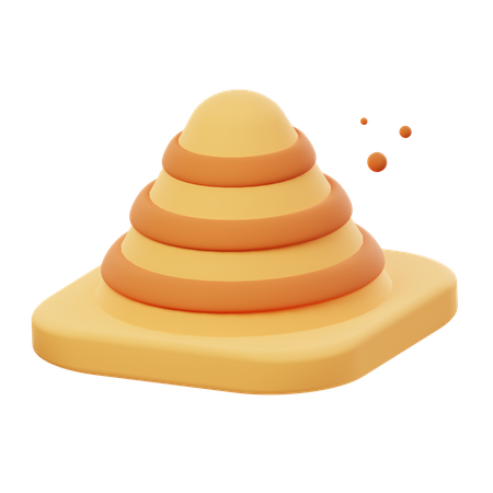 Cone de tráfego  3D Icon