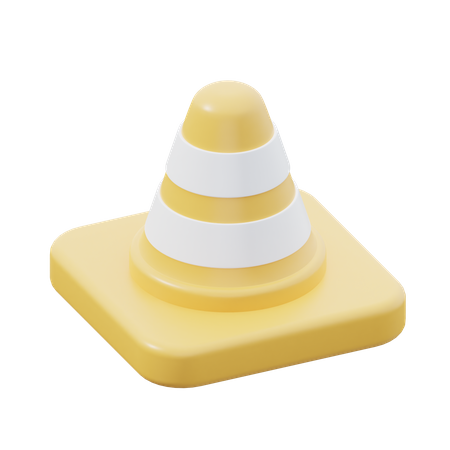 Cone de tráfego  3D Icon