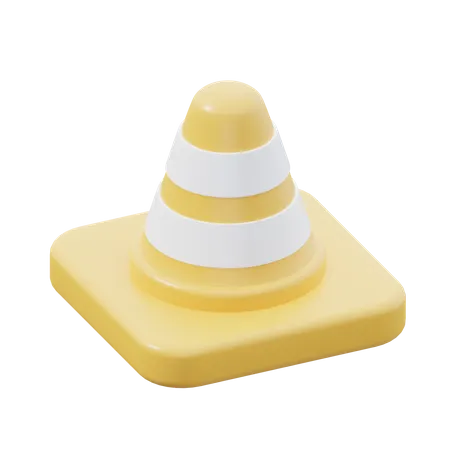 Cone de tráfego  3D Icon