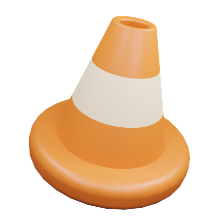 Cone de tráfego  3D Icon