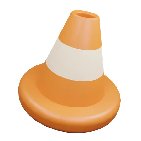 Cone de tráfego  3D Icon