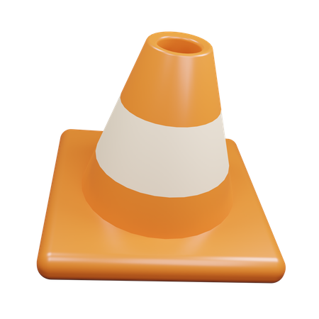 Cone de tráfego  3D Icon