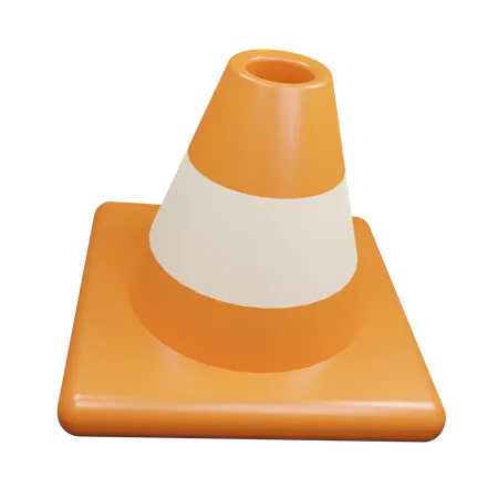 Cone de tráfego  3D Icon