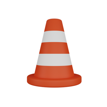 Cone de tráfego  3D Icon