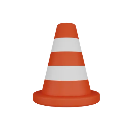 Cone de tráfego  3D Icon