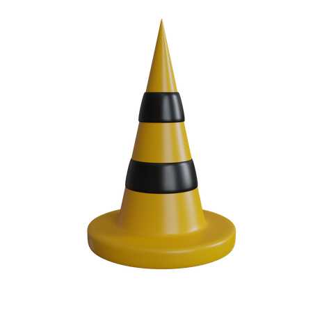 Cone de tráfego  3D Icon