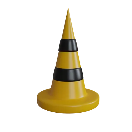 Cone de tráfego  3D Icon