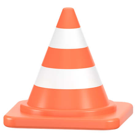 Cone de tráfego  3D Icon