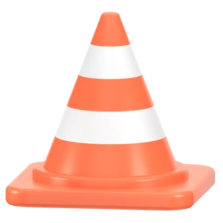 Cone de tráfego  3D Icon