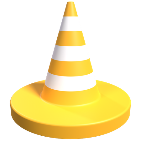 Cone de tráfego  3D Icon