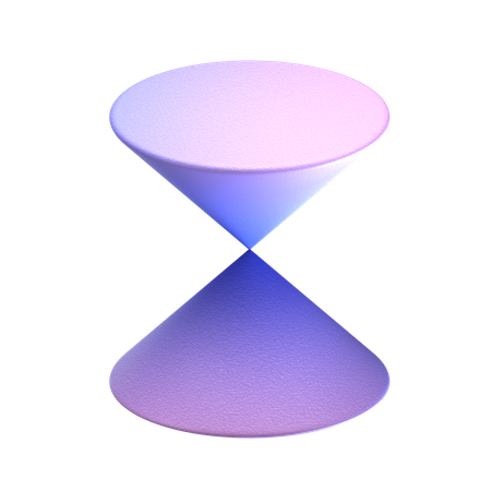 Cone Elíptico  3D Icon