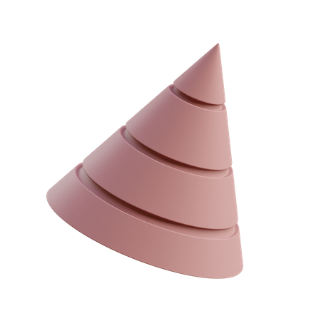 Cône empilé  3D Icon