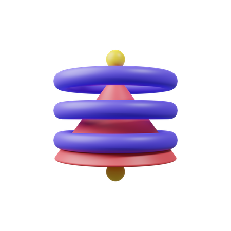 Cône empilé  3D Icon