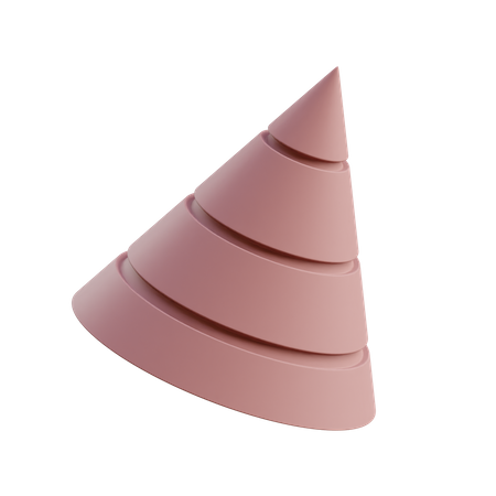 Cone empilhado  3D Icon
